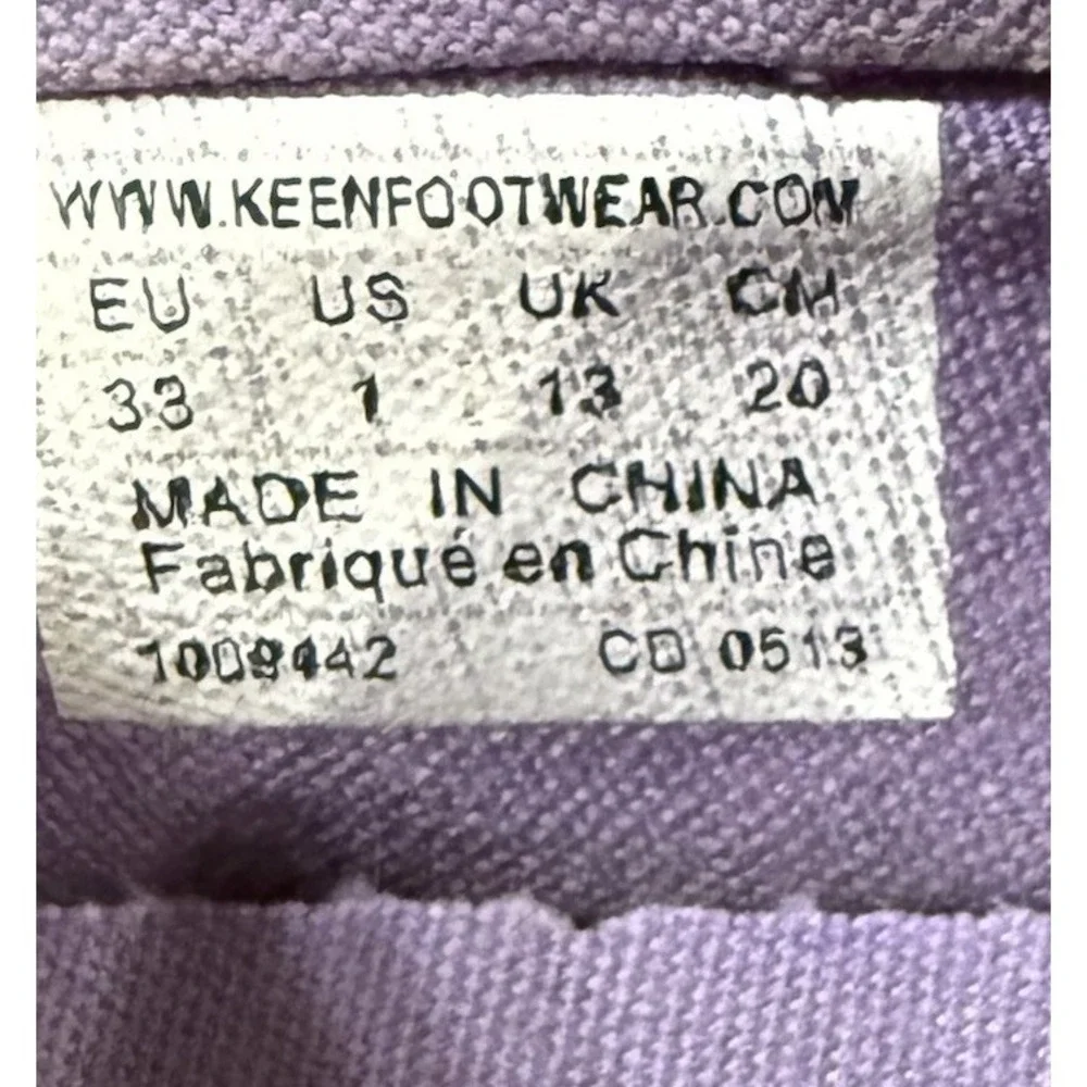 Keen Kids Harvest Mary Jane's Denim Floral Size 1 Slip On Patchwork